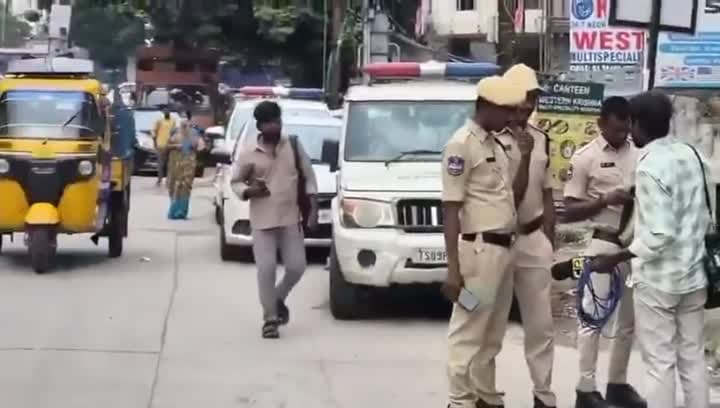 సింగరేణి హెడ్‌ఆఫీస్ వద్ద భారీ పోలీస్ బందోబస్తు