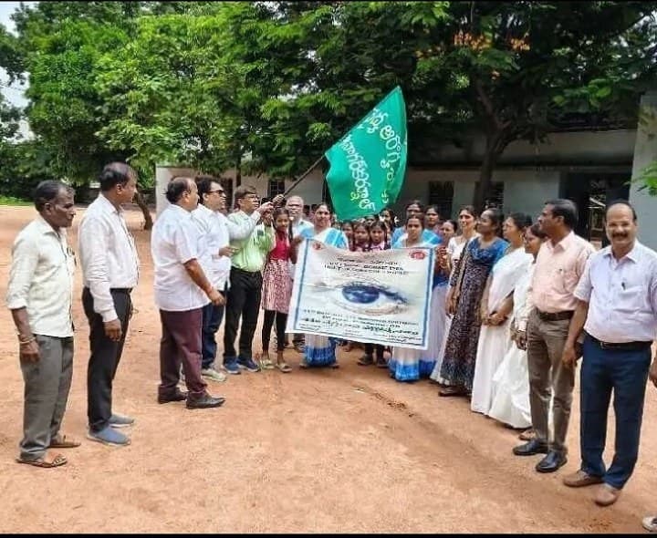 బిజినపల్లి లో నేత్రదాన పక్షోత్సవాల ర్యాలీ