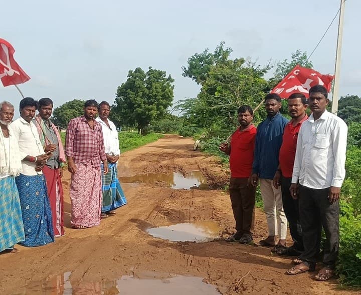 పాండవగల్–కుప్పగల్ లింక్ రోడ్డుకు గరుసు వేయాలి: సీపీఎం డిమాండ్
