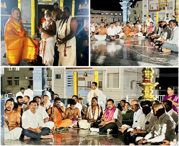 అయ్యప్ప దీపారాధన మహోత్సవంలో ఎమ్మెల్యే రామ్మోహన్ రెడ్డి  