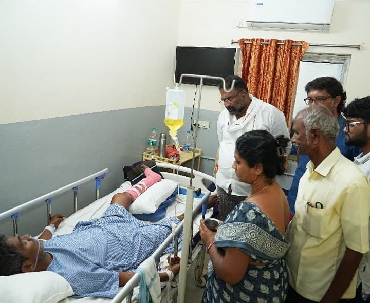 మహంకాళి విష్ణు ని పరామర్శించిన మంత్రి వాకిటి శ్రీహరి - Udayam