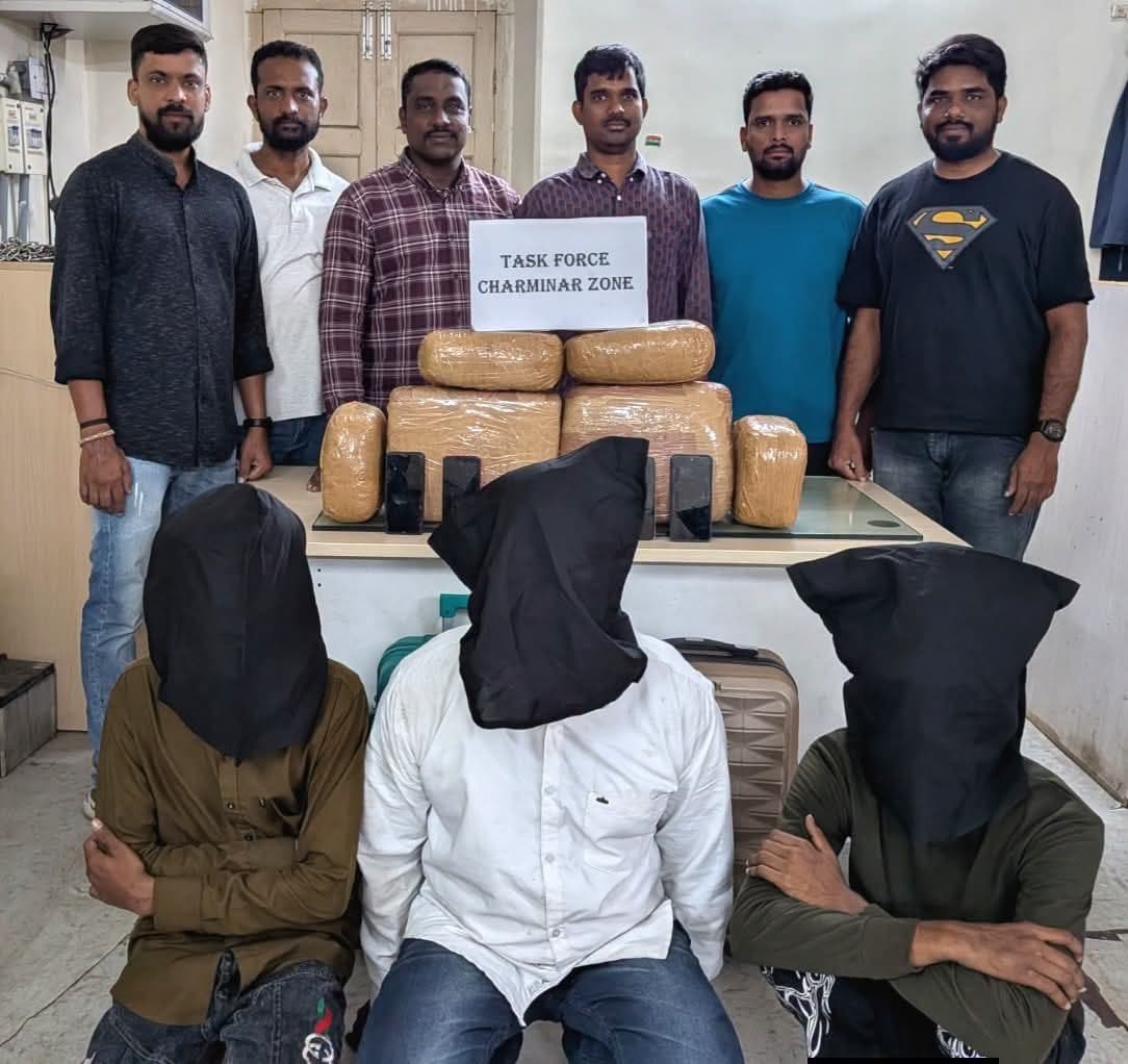 హైదరాబాద్‌లో గంజాయి స్మగ్లింగ్‌పై టాస్క్ ఫోర్స్ దాడి. - Udayam Digital