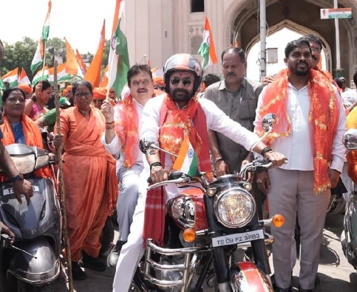 మహిళా శక్తి స్కూటీ ర్యాలీ నిర్వహించిన కిషన్ రెడ్డి