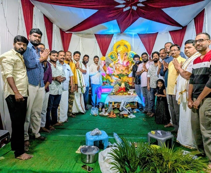 మచ్చబొల్లారం శ్రీ గణేష్ నగర్‌లో ఘనంగా గణేష్ నవరాత్రి ఉత్సవాలు - Udayam