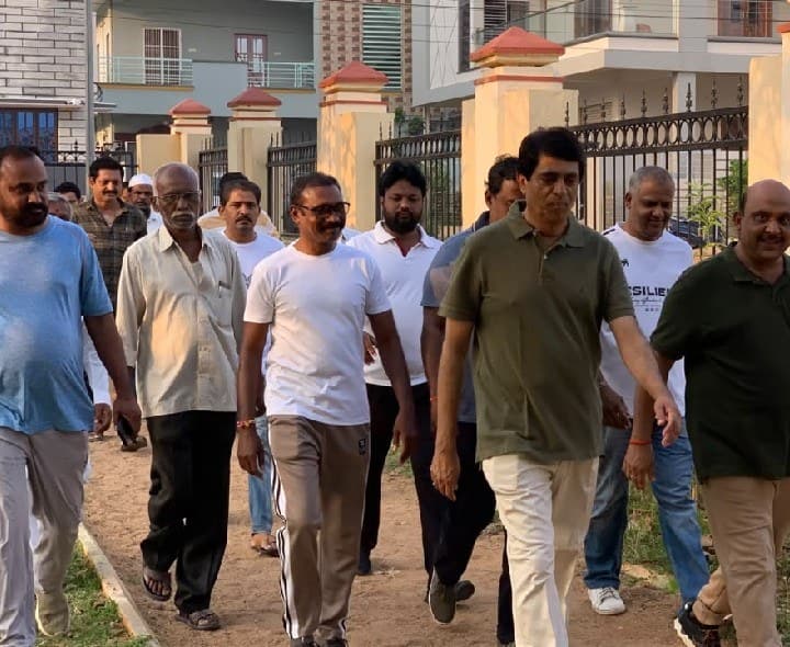 డోన్‌లో మాజీ మంత్రి బుగ్గన మార్నింగ్ వాక్ - Udayam