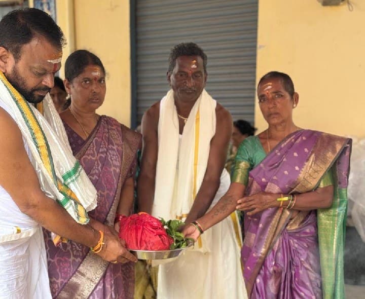 ధర్పల్లి మండలంలో గురడి కాపు గణేష్ మండపం వద్ద యజ్ఞ కార్యక్రమం మాజీ ఎంపీపీ - Udayam