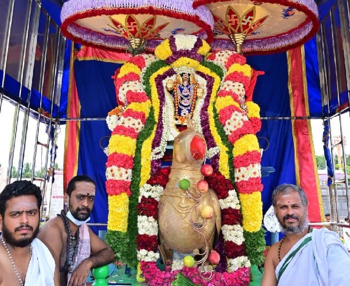 చిలుక వాహనంపై గణనాథుడు - Udayam