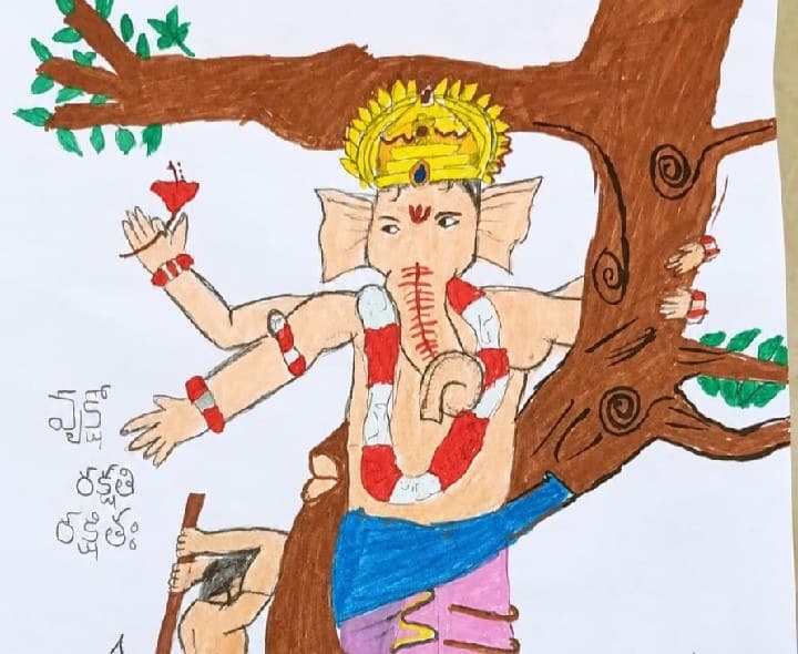 నిర్మల్ ఆకట్టుకుంటున్న 4వ తరగతి విద్యార్థి అద్భుత రూపకల్పన - Udayam