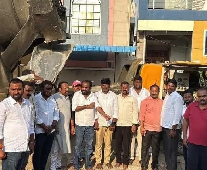 శివాలయ నిర్మాణానికి ఎమ్మెల్యే కాటిపల్లి ఉదారత - Udayam