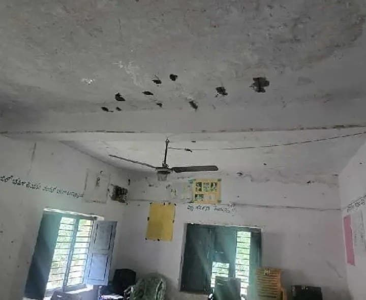 శివన్నపేట జడ్పీహెచ్ పాఠశాల గదులు మరమ్మతులు - Udayam