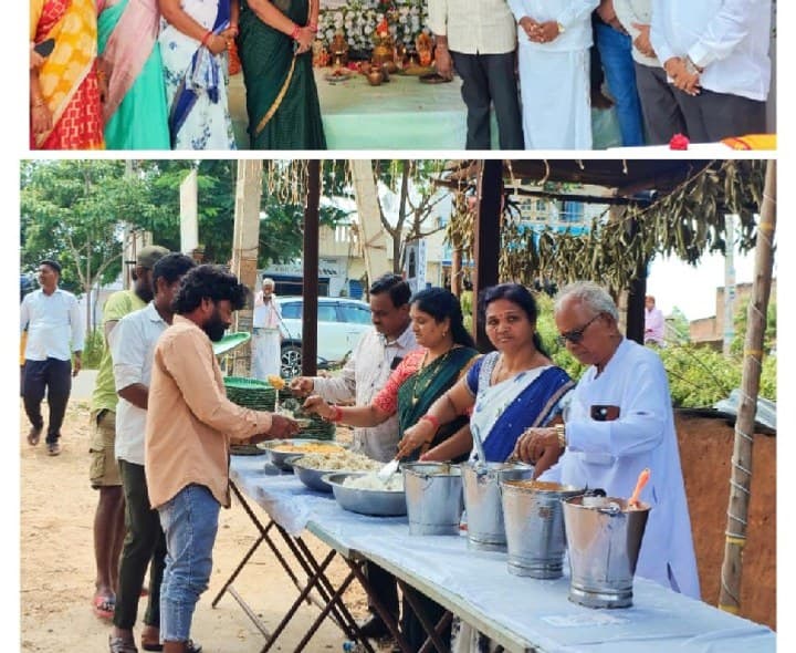 అన్నప్రసాదం ప్రారంభం చేసిన మాజీ మున్సిపల్ చైర్మన్ - Udayam