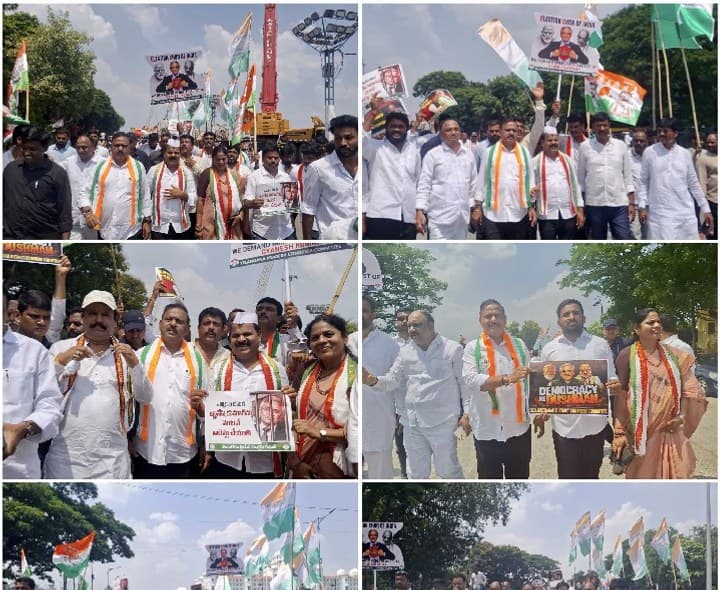 ఎస్‌ఐఆర్ అక్రమాలపై  కాంగ్రెస్ భారీ ర్యాలీ - Udayam
