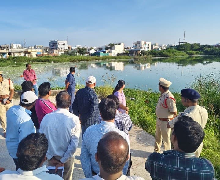జగిత్యాలలో నిమజ్జన ప్రాంతాలను పరిశీలించిన చైర్‌పర్సన్, డీఎస్పీ - Udayam
