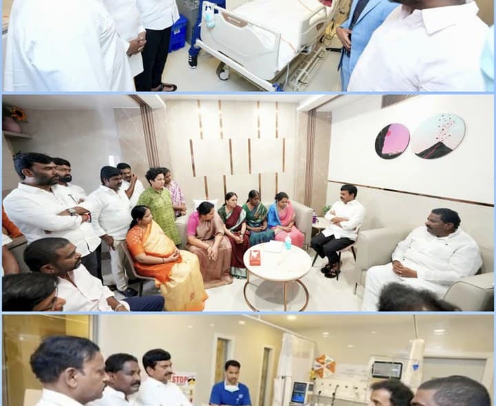 పెద్దిని పరామర్శించిన పరిగి MLA