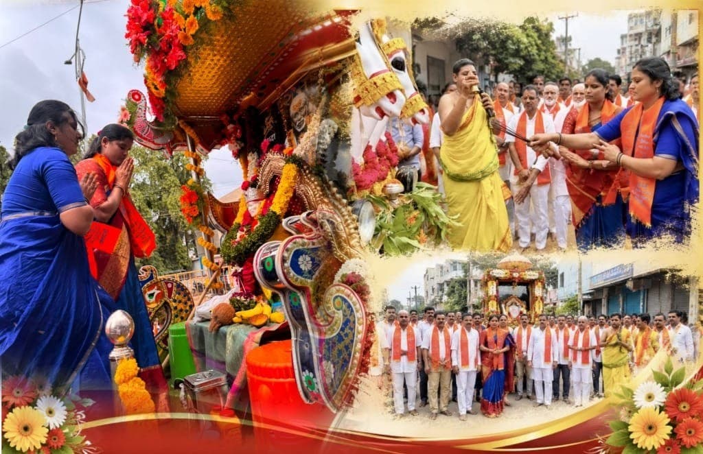 తాండూరులో వైభవంగా సాయిబాబా పల్లకి ఊరేగింపు