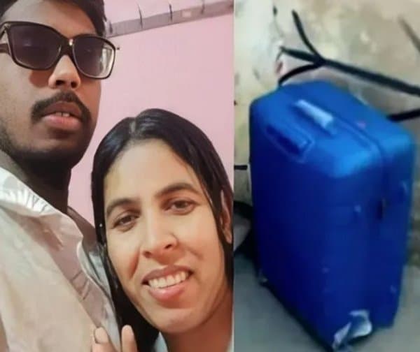 భర్తను నరికి సూట్కేసులో కుక్కిన భార్య!