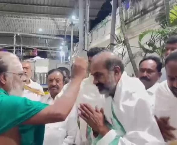 భీమన్న గుడిలో ప్రత్యేక పూజలు చేసిన ఆది శ్రీనివాస్ - Udayam