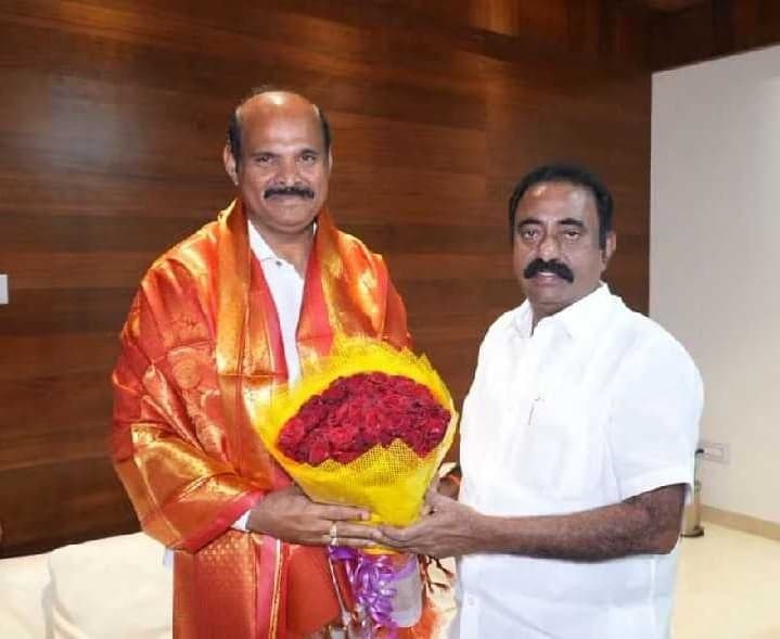 కావలిలో మంత్రి పార్థసారథికి ఎమ్మెల్యే స్వాగతం - Udayam
