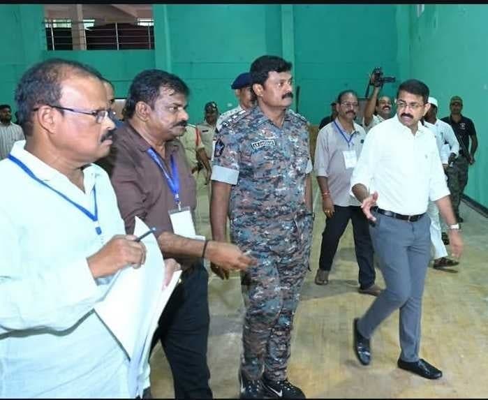 విజయనగరంలో ఎన్నికల ఏర్పాట్ల పరిశీలన - Udayam