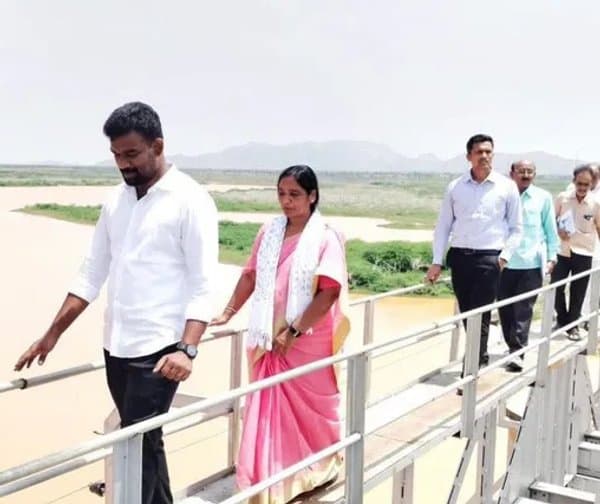 అప్పర్ పెన్నార్ ప్రాజెక్టును పరిశీలించిన ఎమ్మెల్యే సునీత, కలెక్టర్ - Udayam Digital