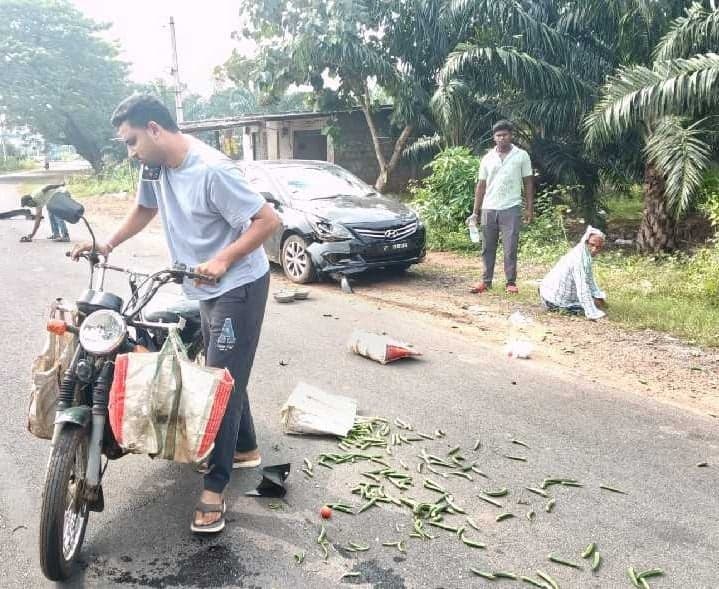 ఎర్రగుంటపల్లి వద్ద రోడ్డు ప్రమాదం - Udayam