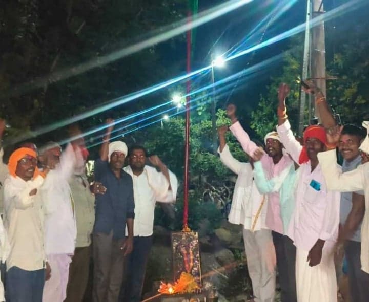 రాంపూర్లో కొమురం భీమ్ జెండా పూజ - Udayam