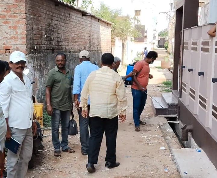 బాలాజీనగర్లో డెంగ్యూ నివారణ చర్యలు - Udayam