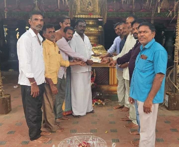 పుష్కరిణి అభివృద్ధికి రూ.35,400 విరాళం - Udayam