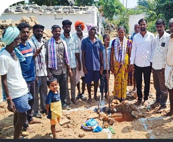 మారేపల్లిలో ఇందిరమ్మ ఇంటి నిర్మాణానికి ముగ్గు - Udayam