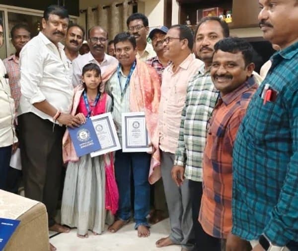 గిన్నిస్ రికార్డు సాధించిన తండ్రీ కుమార్తెలు - Udayam Digital