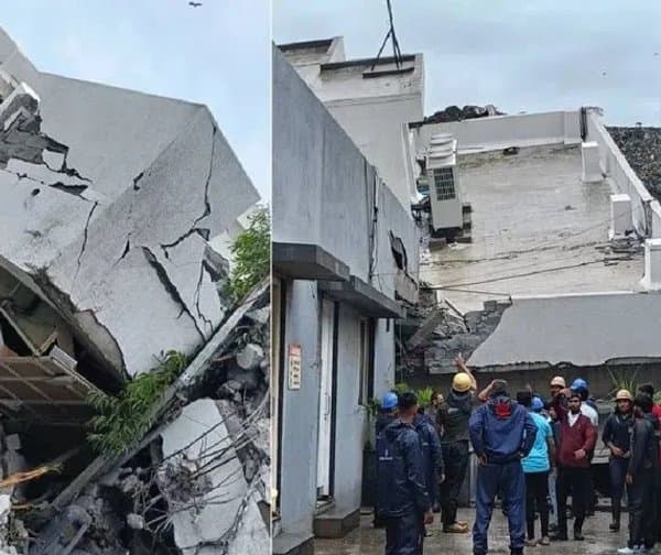 పూణేలో కుప్పకూలిన మూడంతస్తుల భవనం: 14 మంది రక్షణ - Udayam Digital