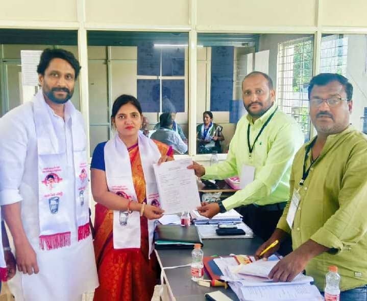 21వ వార్డు జనసేన అభ్యర్థి నామినేషన్ - Udayam
