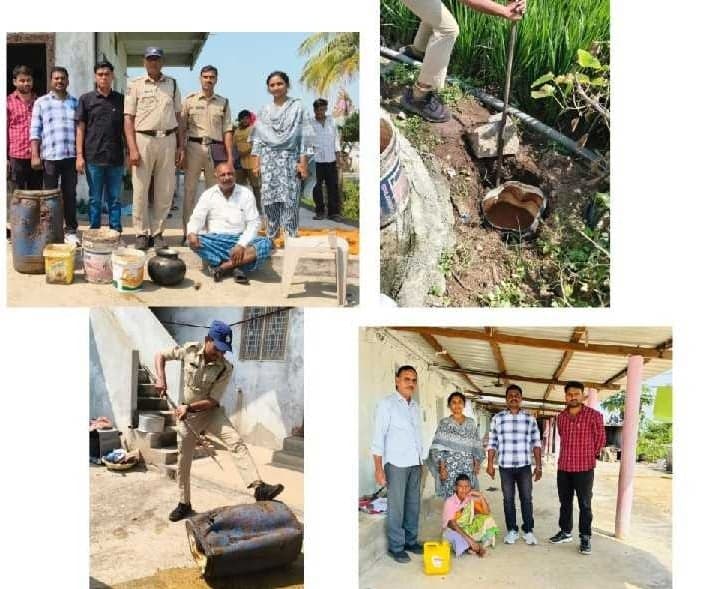 వీర్నపల్లి మండలంలో ఎక్సైజ్ పోలీసుల దాడులు.. ఇద్దరి అరెస్ట్ - Udayam