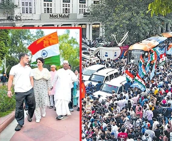 రాజ్ఘాట్లో విపక్షాల మౌన దీక్ష - Udayam