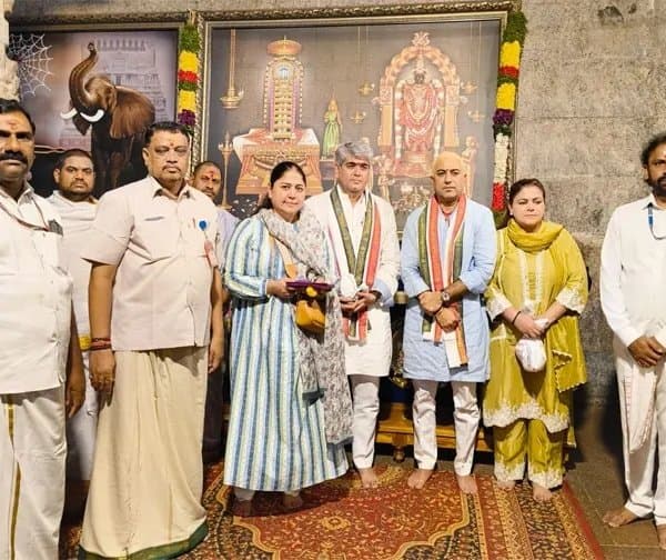 శ్రీకాళహస్తీశ్వర ఆలయంలో జస్టిస్ అమిత్ శర్మ దర్శనం - Udayam Digital