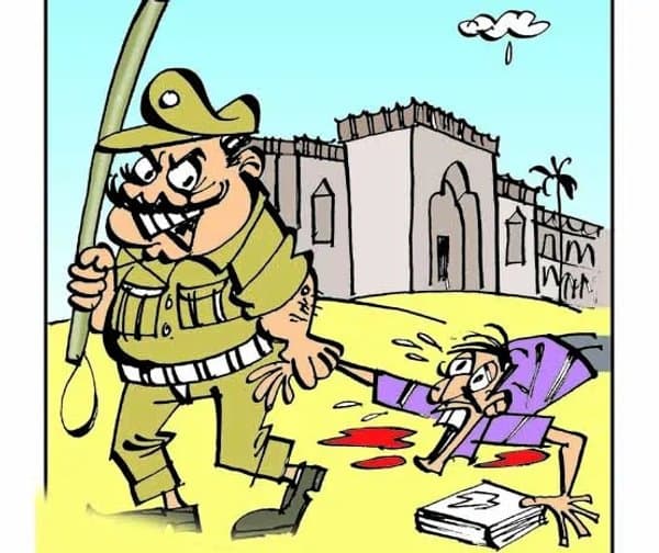 మనుబోలు ఎస్సై అరాచకాలపై ఆగ్రహం - Udayam Digital