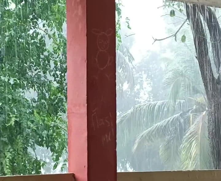 కోరుకొండలో రాత్రి నుంచి వర్షం - Udayam