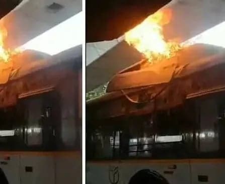బేగంపేటలో ఎలక్ట్రిక్ బస్సులో మంటలు - Udayam