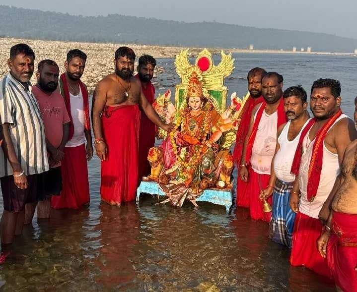 జ్వాలాముఖి శక్తిపీఠంలో అమ్మవారి నిమజ్జనం - Udayam
