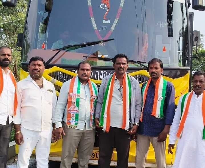 ఢిల్లీ కార్యక్రమానికి బయలుదేరిన కాంగ్రెస్ నేతలు - Udayam
