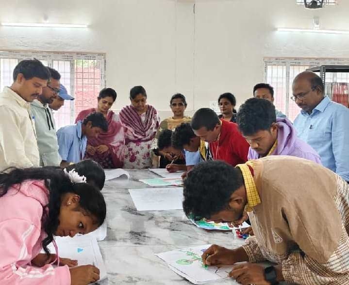 అరకులో NSS డే చిత్రలేఖన పోటీలు - Udayam