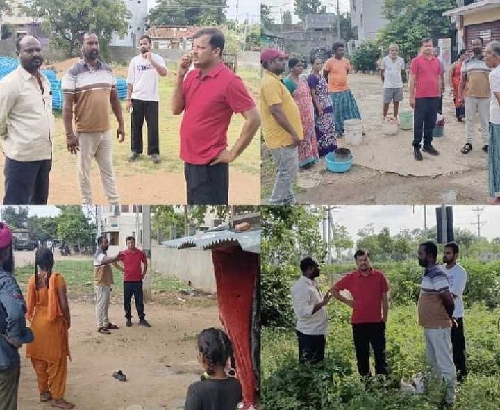 వార్డుల్లో పారిశుద్ధ్యంపై కమిషనర్ పర్యటన - Udayam