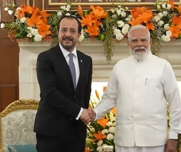 ప్రధాని మోదీతో సైప్రస్ అధ్యక్షుడు నికోస్ క్రిస్టోడౌలైడ్స్ భేటీ - Udayam Digital