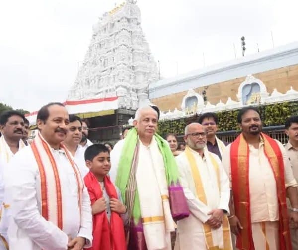 శ్రీవారి సేవలో ఏపీ గవర్నర్ అబ్దుల్ నజీర్ - Udayam Digital