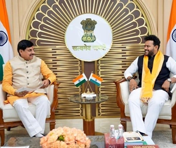 మధ్యప్రదేశ్ సీఎం మోహన్ యాదవ్తో రామ్మోహన్ నాయుడు భేటీ