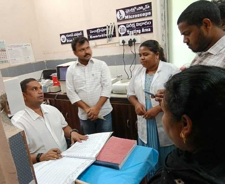 జీకేవీధి ఆస్పత్రిలో DLTO ఆకస్మిక తనిఖీ - Udayam