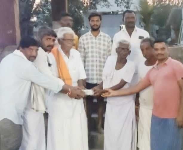 వాల్మీకి ఆలయ నిర్మాణానికి రూ.1.11 లక్షల విరాళం - Udayam