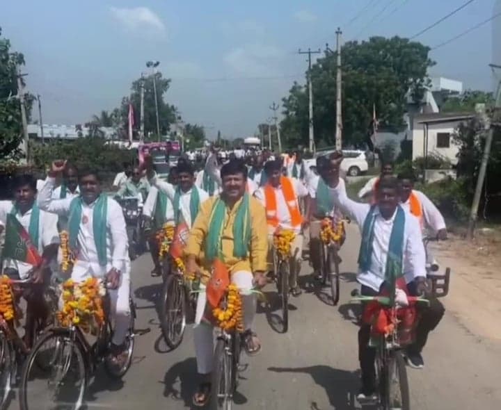 నవీపేటలో బీజేపీ కిసాన్ మోర్చా యాత్ర - Udayam