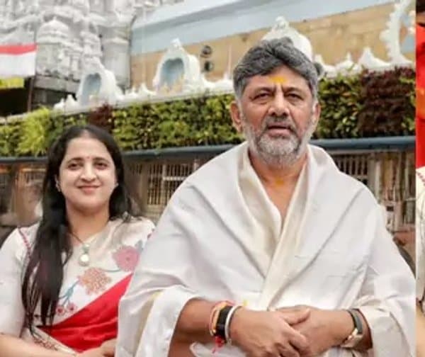 తిరుమల శ్రీవారి సన్నిధిలో కర్ణాటక సీఎం డీకే శివకుమార్ - Udayam Digital