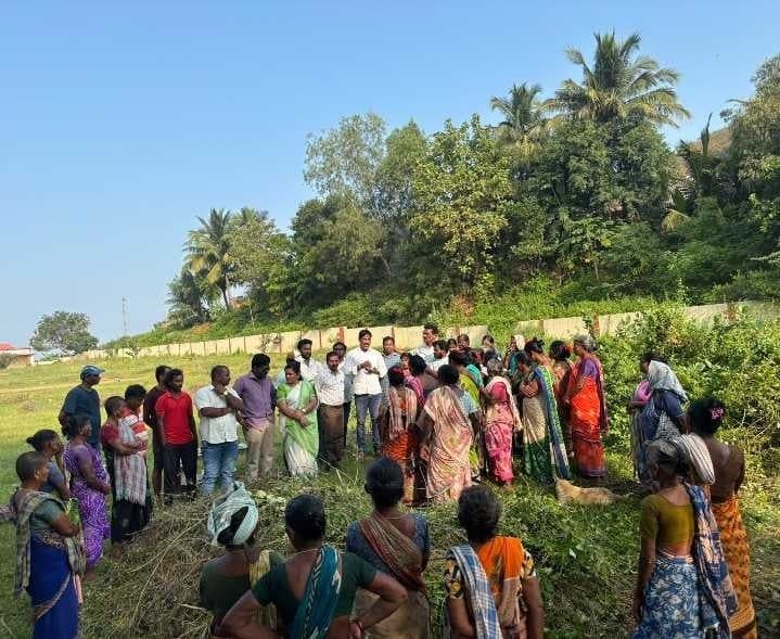 మడుతూరు పాఠశాల మైదానం శుభ్రత - Udayam